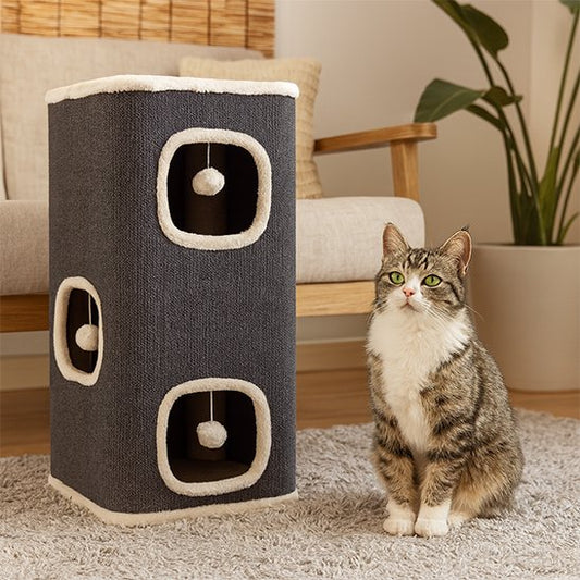 arbre a chat module avec trois entrees