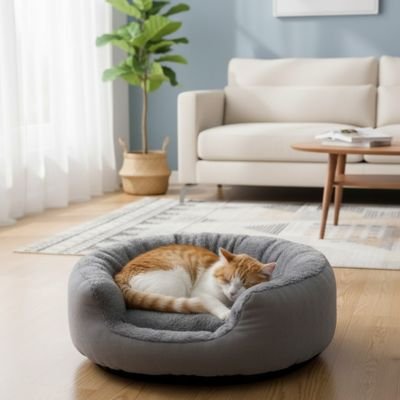 coussin chat polaire