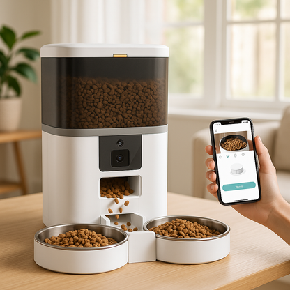 distributeur de croquettes pour chat appli cellulaire 