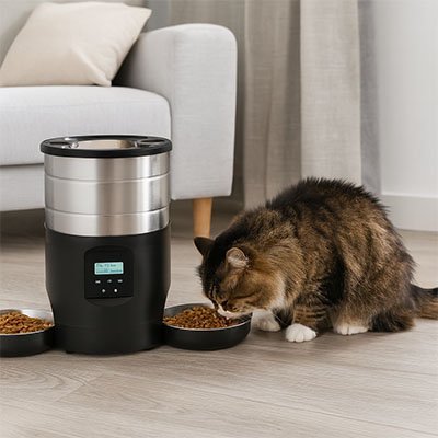 Distributeur de croquettes pour chat distributeur intelligent
