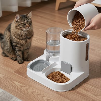 Distributeur de croquettes pour Chat | PetNutri Plus - PattePelu