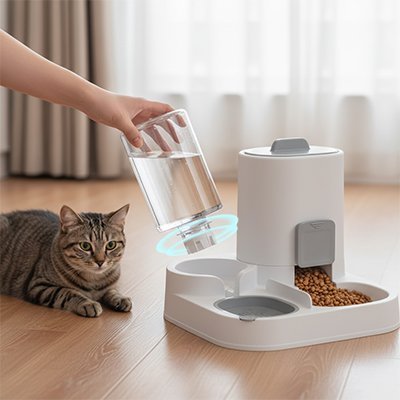 Distributeur de croquettes pour Chat | PetNutri Plus - PattePelu