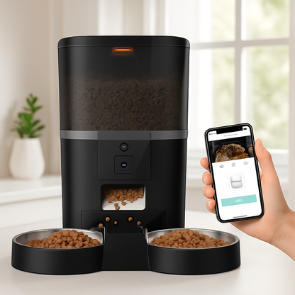 distributeur de croquettes pour chat appli