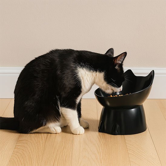 gamelle chat anti basulement