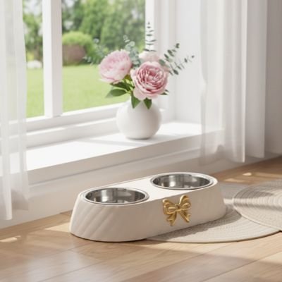 gamelle chat blanc deluxe