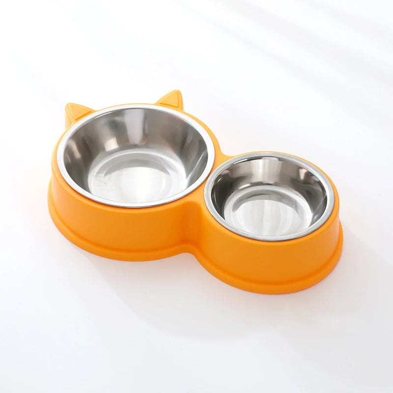 gamelle chat bol acier jaune