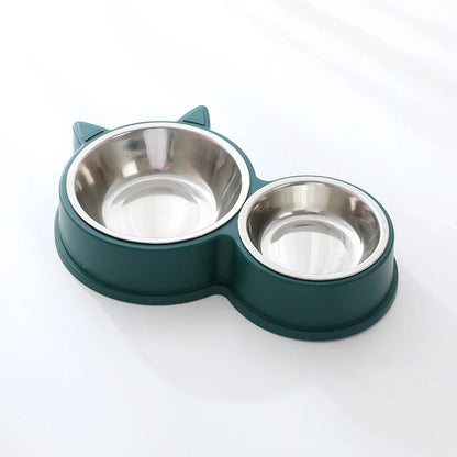 gamelle chat bol acier vert