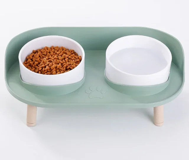 gamelle chat menthe bol blanc