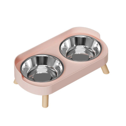 gamelle chat rose stainless