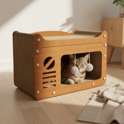 griffoir chat un chat dort dans le griffoir