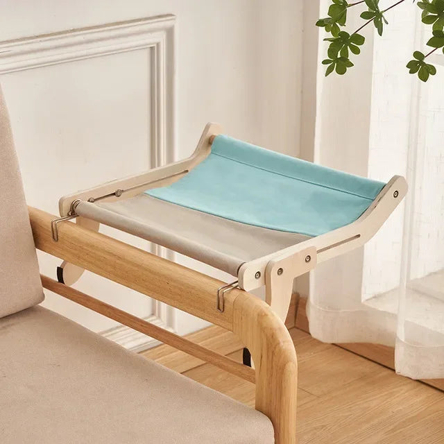 hamac pour chat bleu