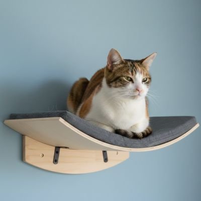 hamac pour chat en bois