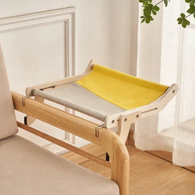 hamac pour chat jaune