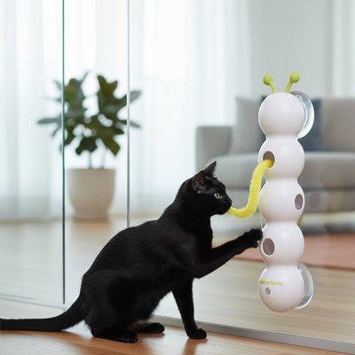  jouet pour chat interactif en forme de chenille